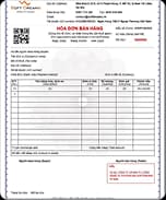 Hóa đơn bán hàng đính kèm giao dịch
