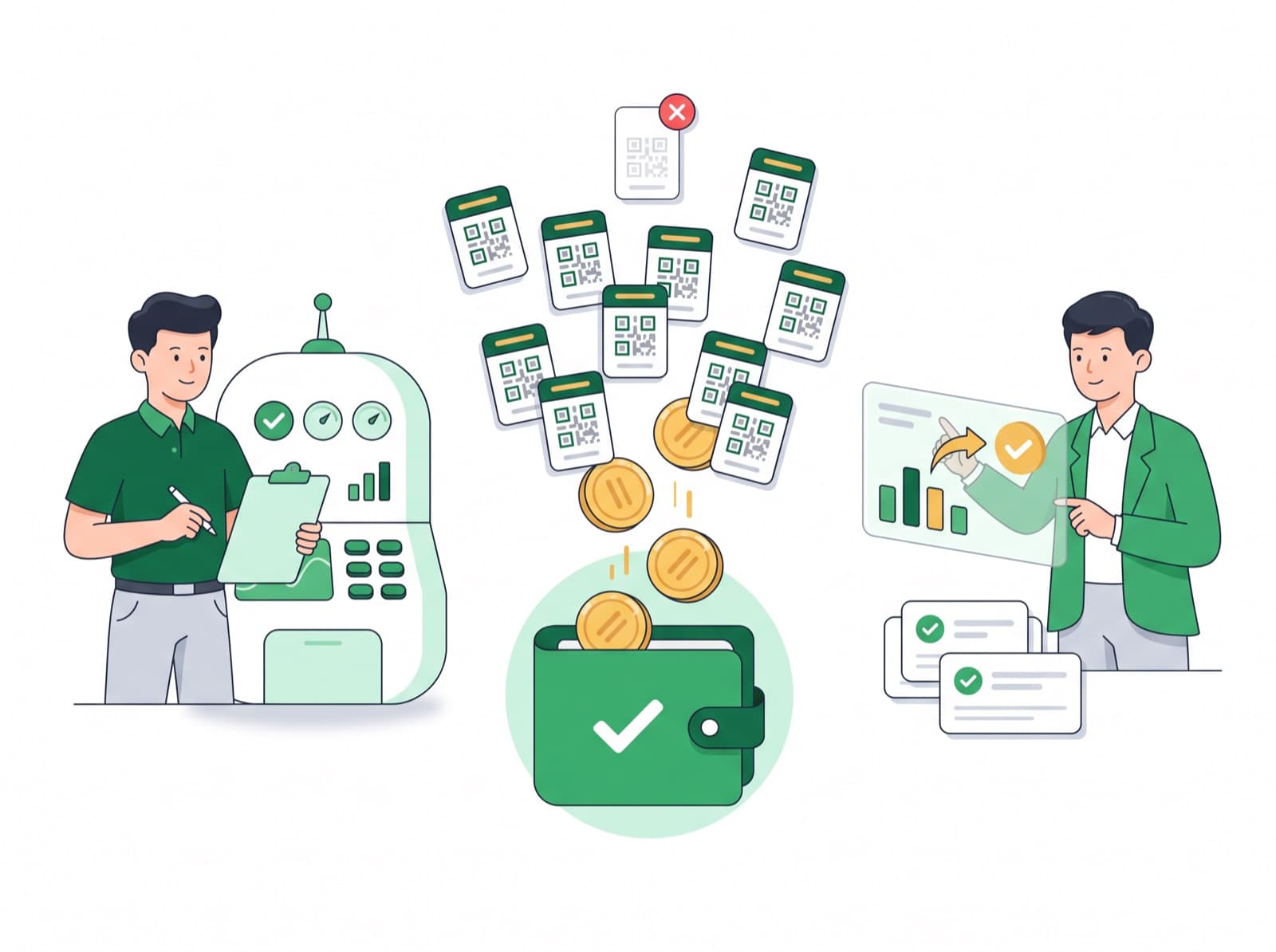 Khó xác định khoản chưa thu khi số lượng khoản phí lớn. Khoản quá hạn hiện ngay, email nhắc tự động theo hạn.
